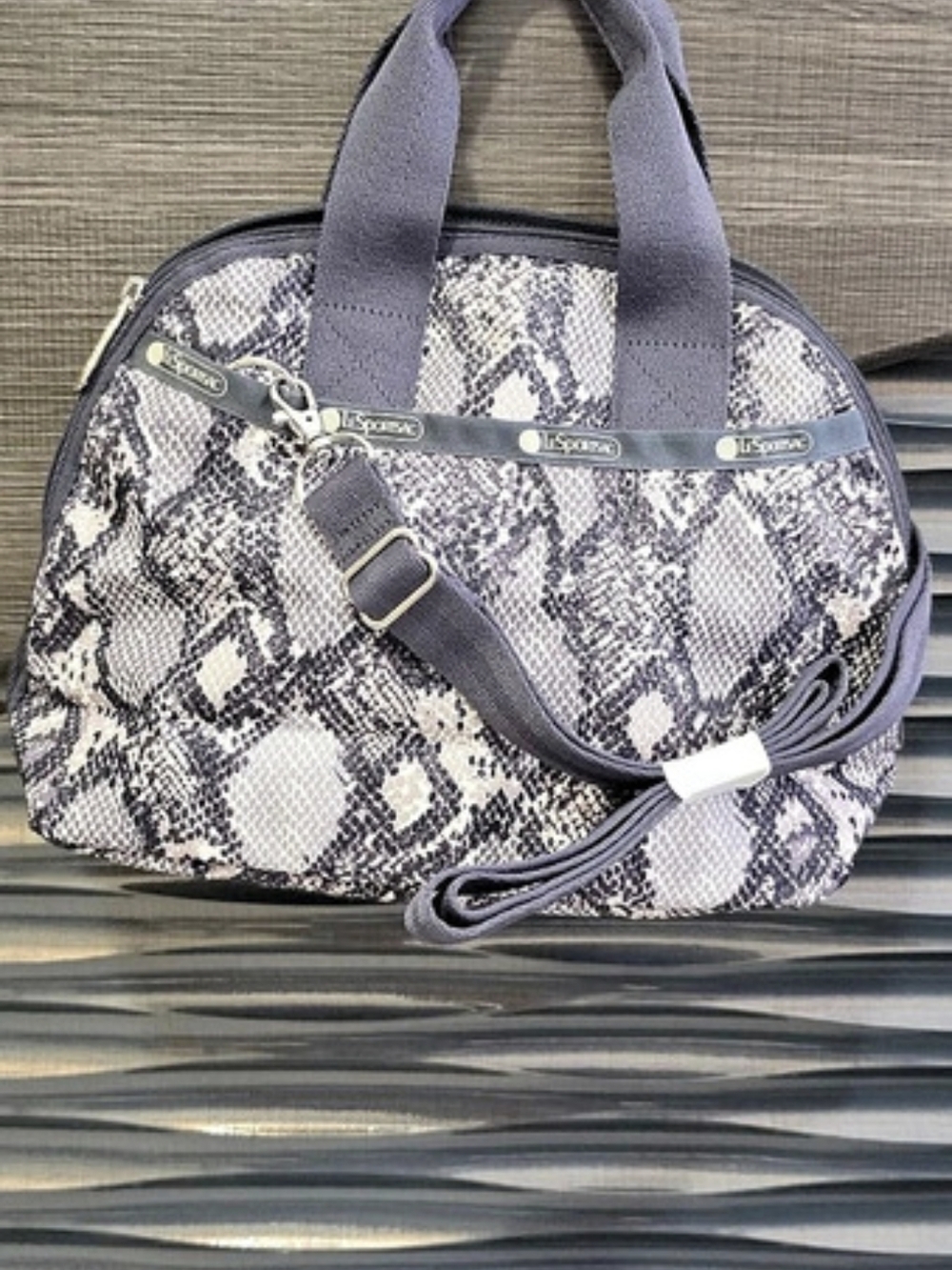 LeSportsac Snake Print Travel Bag NWT